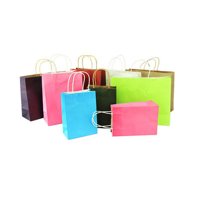 ποιότητας  Recyclable Custom Square Logo Gift Paper Biodegradable Handle Bottom Foldable Eco-Friendly Kraft Shopping Bag εργοστάσιο