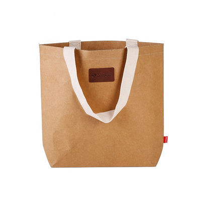 ποιότητας  Wholesale Recyclable Factory Supply Professional Design Brown Kraft Paper Washable Bag εργοστάσιο
